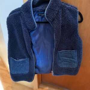 Navy Blue Fleece vest
